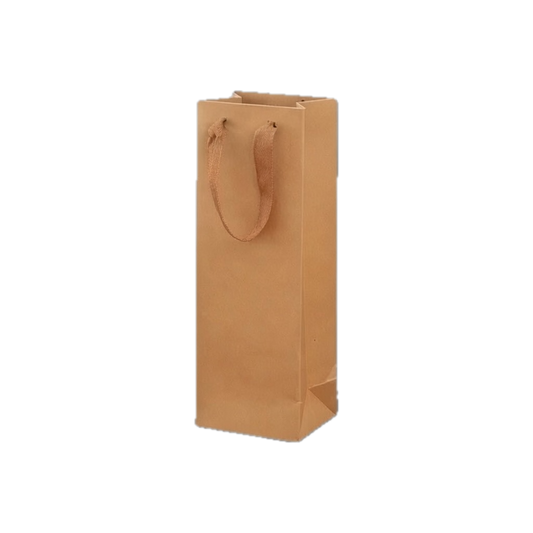 Luxury Kraft Wine Gift Bag for 1 Bottle