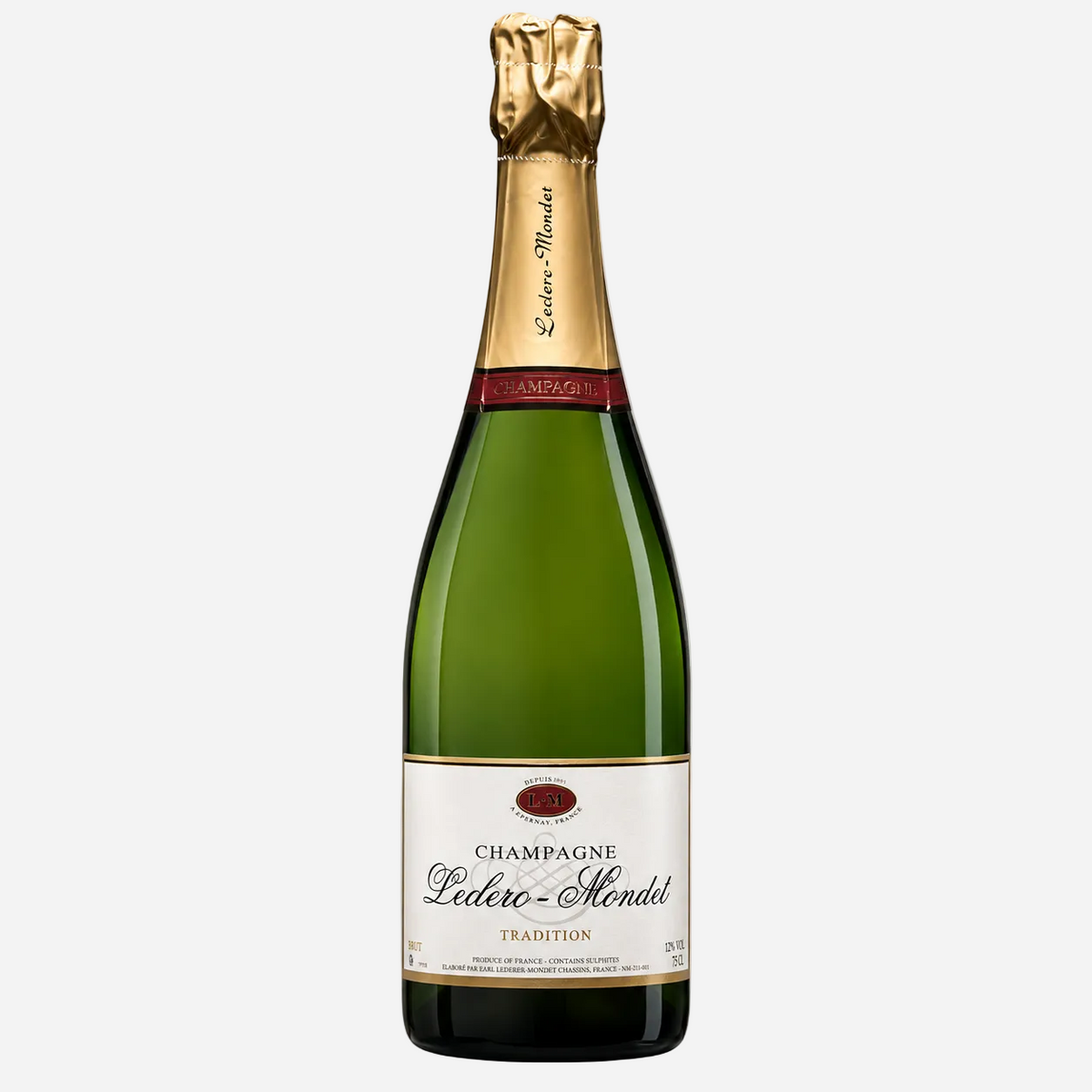 Leclerc Mondet Champagne Brut incl. houten wijnkist